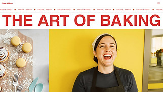 Cafe & Bakery website templates - Bakery (Urban)