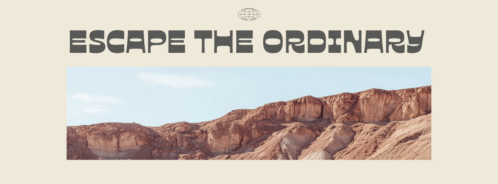 Simple Minimalist Clean Travel & Hospitality Facebook Cover