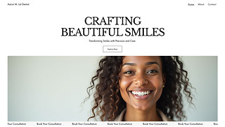 Health website templates - Dentist (Elegant)