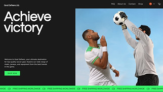 eCommerce website templates - Online Soccer Store (Vibrant)