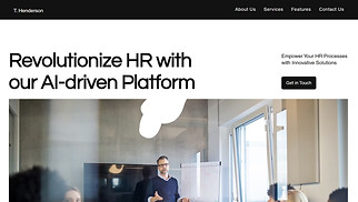 Business website templates - HR Platform Company (Simple)