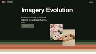 Portfolio & CV website templates - Creative Portfolio (Retro)