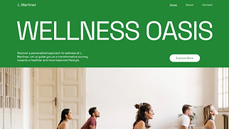 Health & Wellness website templates - Wellness App (Energetic)