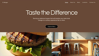 Restaurants & Food website templates - Burger Bar (Retro)