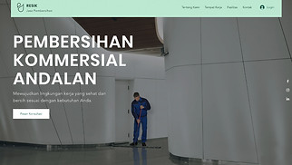 Template situs web Services & Maintenance – Perusahaan Kebersihan 