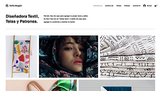 Portafolios Online plantillas web – Diseñador textil