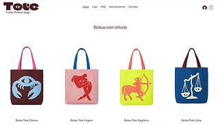Templates de Loja virtual - Loja de Acessórios (Colorida)