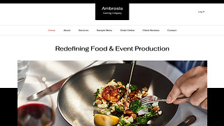 Templates de sites web Nouveaux templates - Catering Company