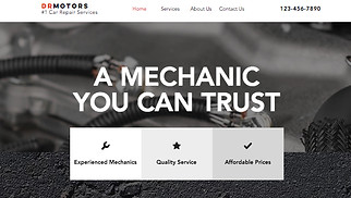İşletme site şablonları - Mekanik
