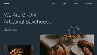 Accessible website templates - Bakery
