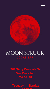 Mẫu trang web Bar và Club – Thanh