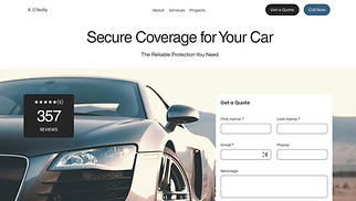 Business website templates - Auto Insurance Agency (Simple)