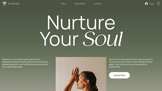  website templates - Holistic Therapist (Earthy)