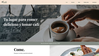 Accessible plantillas web – Café