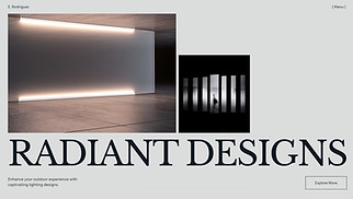 Architecture website templates - Landscape Lighting Designer (Warm)
