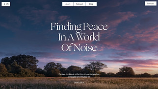 Blog website templates - Religious Blog & Podcast (Ethereal)