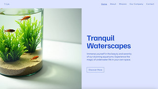 Industrial website templates - Aquarium (Serene)