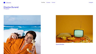 Templates de sites web Portfolio et CV - Photographe Portraits