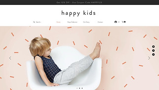 Hjemmesideskabeloner til Webshop - Børnetøjsforretning