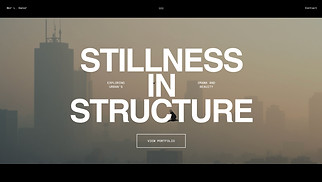 Portfolio & CV website templates - Urban Landscape Photographer (Dark)