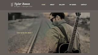 Singer & Musician website templates - Musician