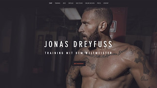 Alle Website-Vorlagen - Fitnesstrainer/in