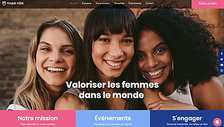 Templates de sites web À but non lucratif - ONG d'émancipation de la femme