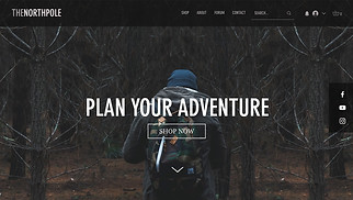 Accessories website templates - Backpack Store