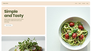Food & Travel website templates - Vegan Blog (Fresh)