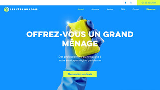 Templates de sites web Entreprises de services - Société de nettoyage