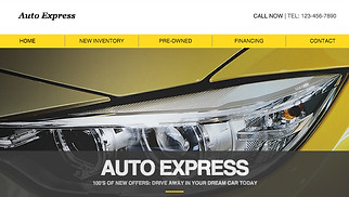 Automotive & Cars website templates - Car Dealership
