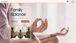 Templates de sites web Consulting - Family Wellness Consultant (Warm)