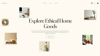 Home & Decor website templates - Online Sustainable Home Goods Store (Clean)