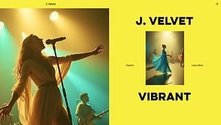 Band website templates - Show Band (Extravagant)