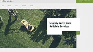 農業與園藝網站範本- 造景公司