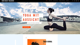 Sport & Fitness Website-Vorlagen - Yogalehrer/in