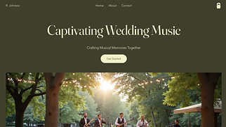 Events website templates - Wedding & Events Music Agency (Vibrant)