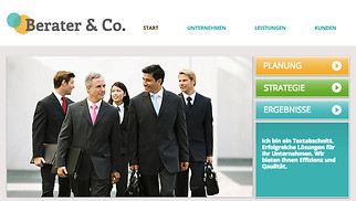 Finanzen & Recht Website-Vorlagen - Unternehmensberatung