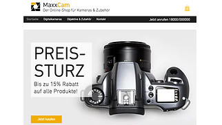 Elektronik Website-Vorlagen - Kamera-Shop