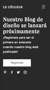 Blogs plantillas web – Landing Page de "Próximamente"