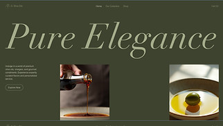 eCommerce website templates - Olive Oil Store (Green)