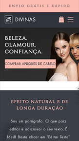 Templates de Loja Virtual - Loja de Apliques para Cabelos e Cílios