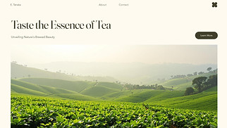 Food & Drinks website templates - Tea Farm (Calm)