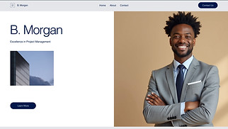 Portfolio & CV website templates - Resume (Sleek)