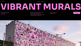 Visual Arts website templates - Visual Artist (Energetic)