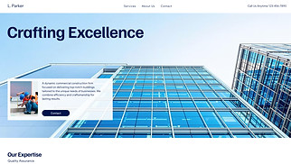Industrial website templates - Commercial Construction Firm (Professional)