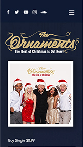 Mẫu trang web Ban nhạc – Trang đích album Giáng sinh