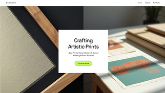 Portfolios website templates - Screen Printing Artist (Cutting-edge)