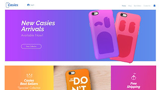 Online Store website templates - Cell Phone Accessories Store
