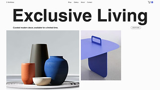 Home & Decor website templates - Home Decor Pop-Up Shop (Modern)